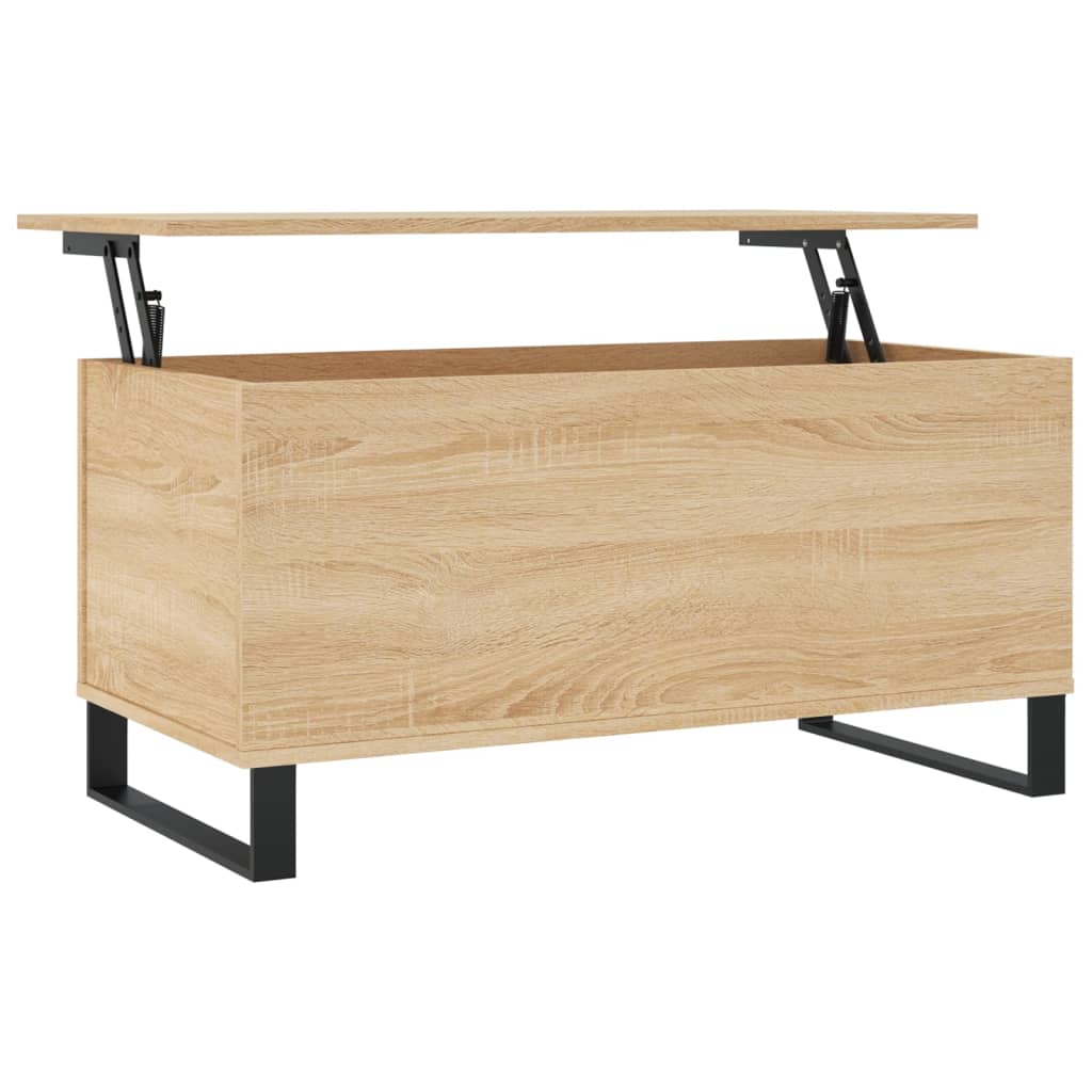 Salontafel 90x44,5x45 cm bewerkt hout