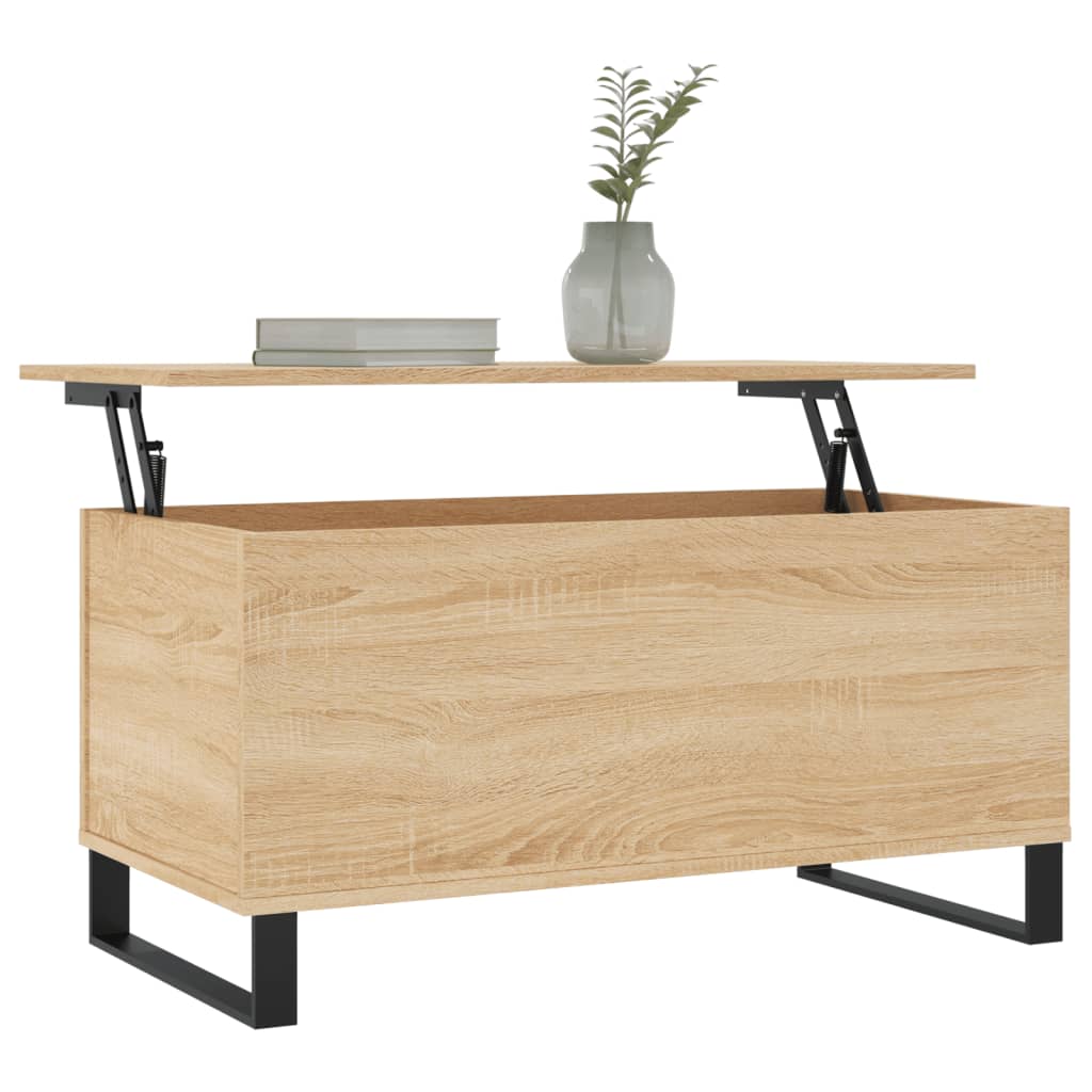 Salontafel 90x44,5x45 cm bewerkt hout