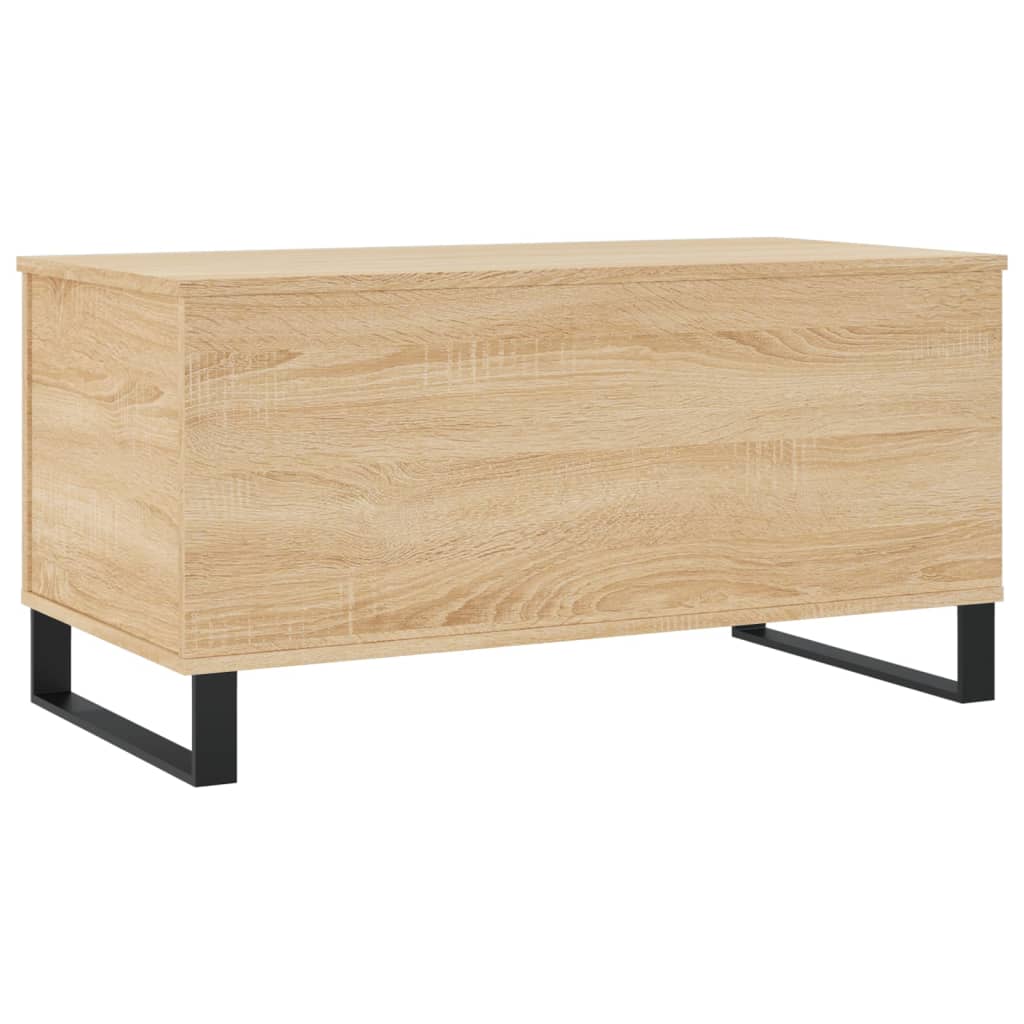 Salontafel 90x44,5x45 cm bewerkt hout