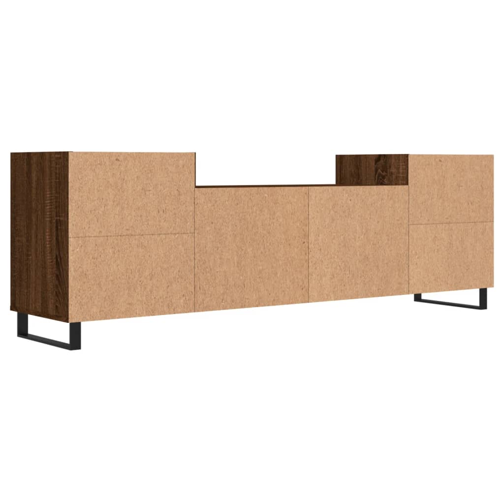 Tv-meubel 160x35x55 cm bewerkt hout eikenkleurig