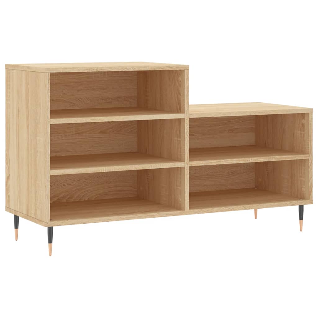 Schoenenkast 102x36x60 cm bewerkt hout