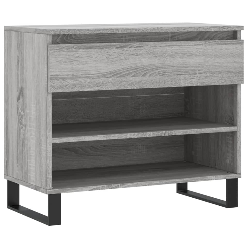 Schoenenkast 70x36x60 cm bewerkt hout eikenkleurig