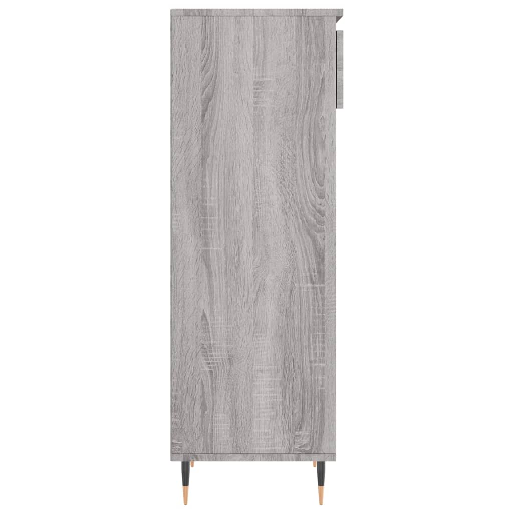 Schoenenkast 40x36x105 cm bewerkt hout eikenkleurig