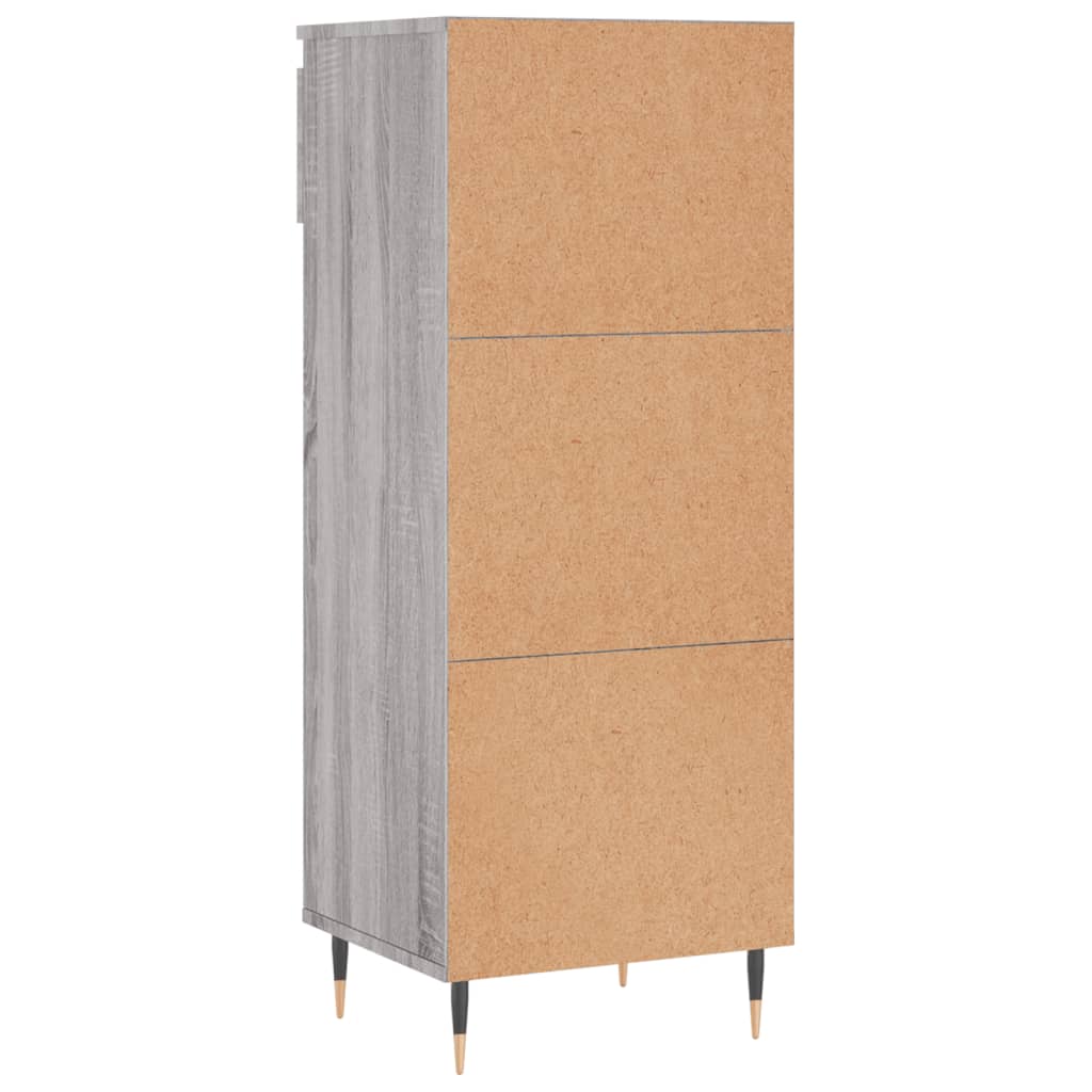 Schoenenkast 40x36x105 cm bewerkt hout eikenkleurig