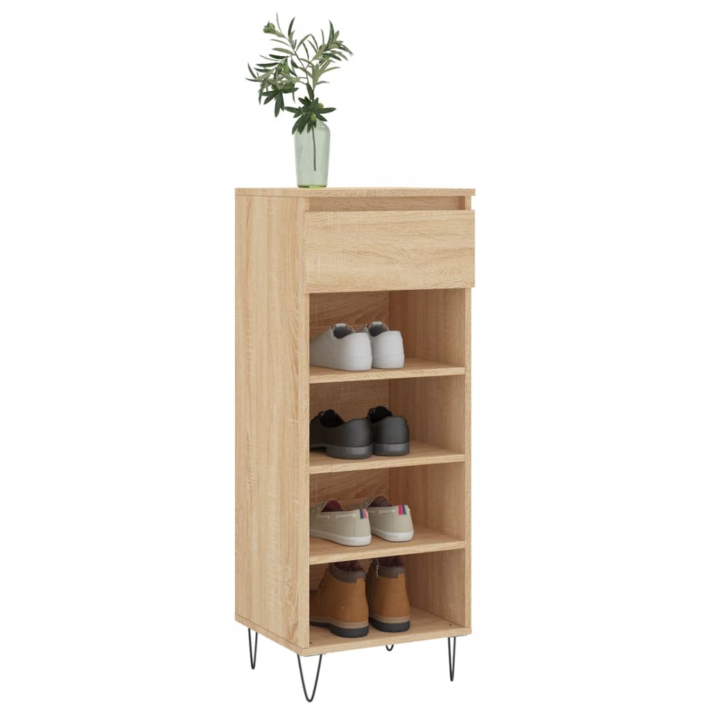 Schoenenkast 40x36x105 cm bewerkt hout