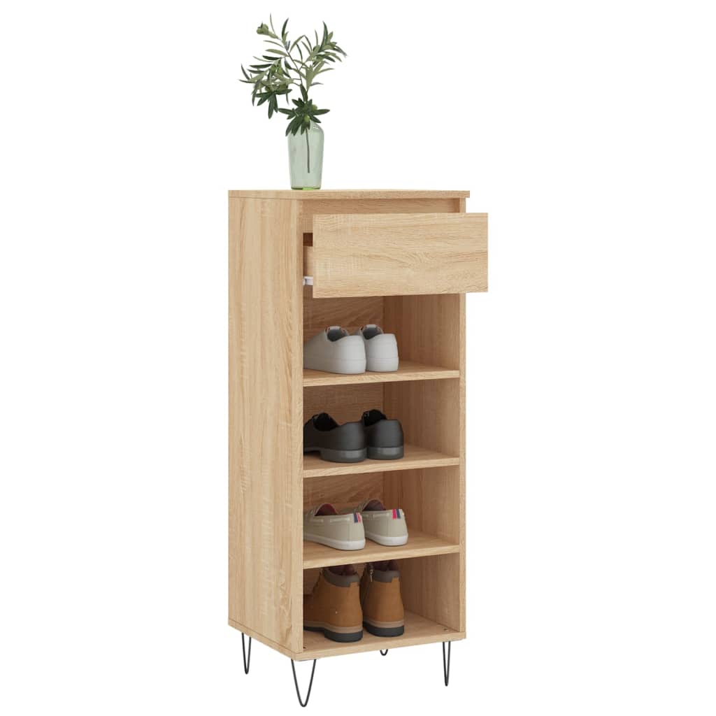 Schoenenkast 40x36x105 cm bewerkt hout