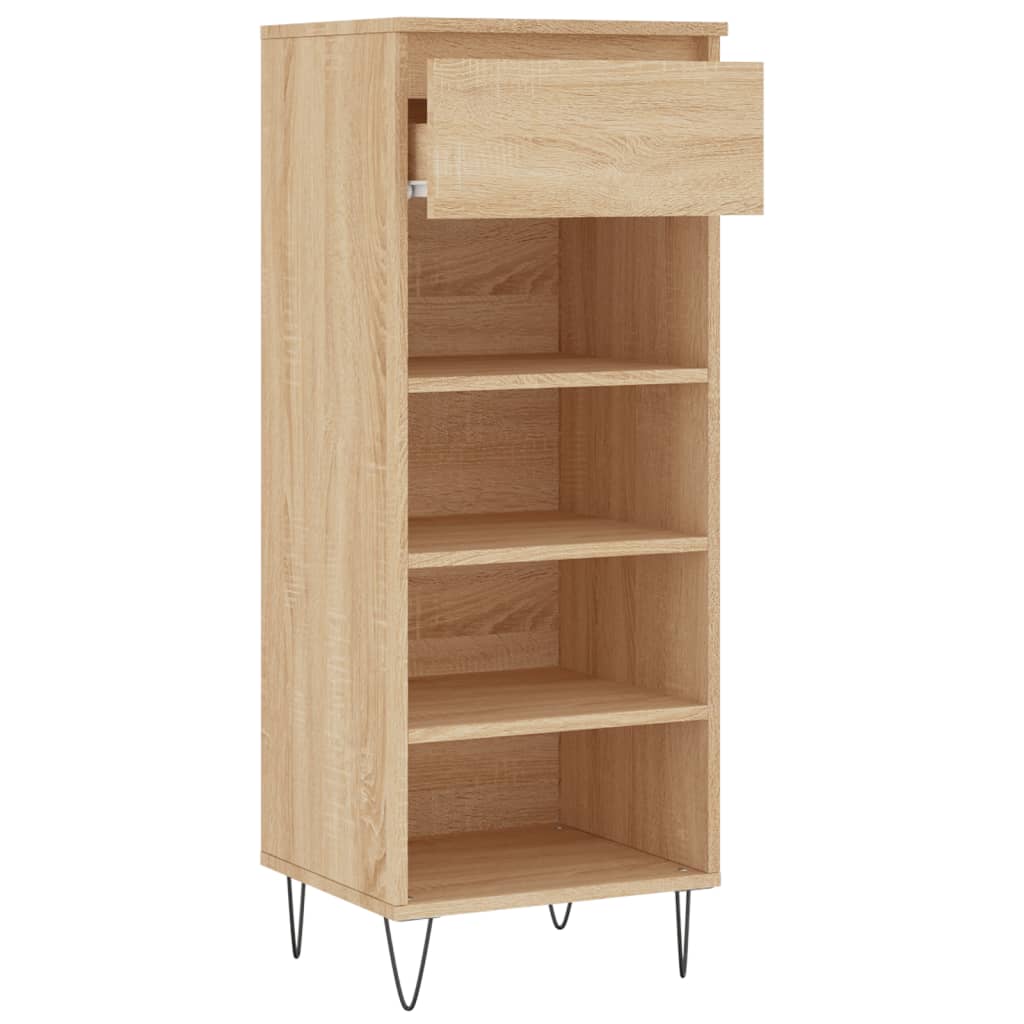 Schoenenkast 40x36x105 cm bewerkt hout