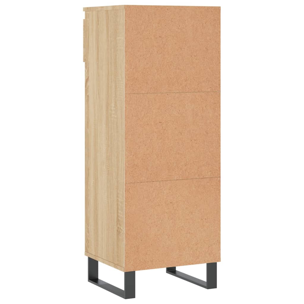 Schoenenkast 40x36x105 cm bewerkt hout eikenkleurig