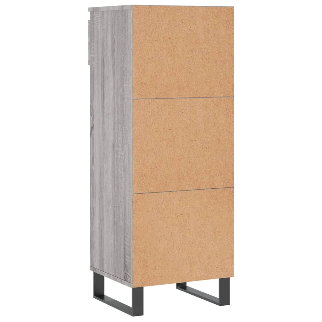 Schoenenkast 40x36x105 cm bewerkt hout eikenkleurig