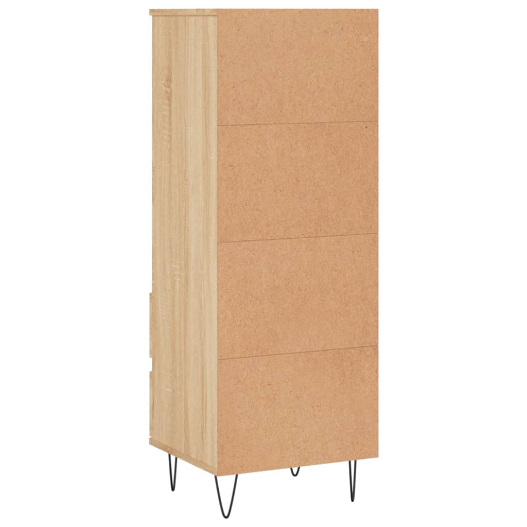 Hoge kast 40x36x110 cm bewerkt hout