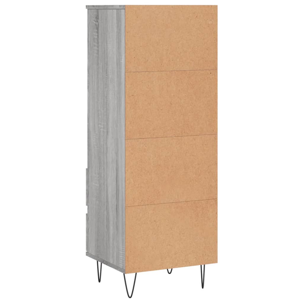 Hoge kast 40x36x110 cm bewerkt hout