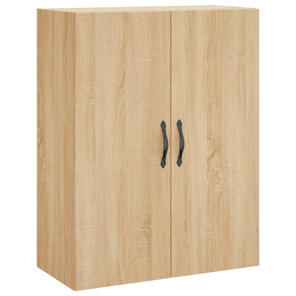 Wandkast 69,5x34x90 cm bewerkt hout eikenkleurig