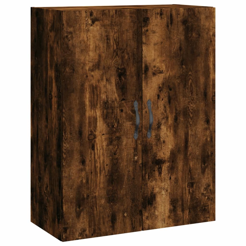 Wandkast 69,5x34x90 cm bewerkt hout eikenkleurig