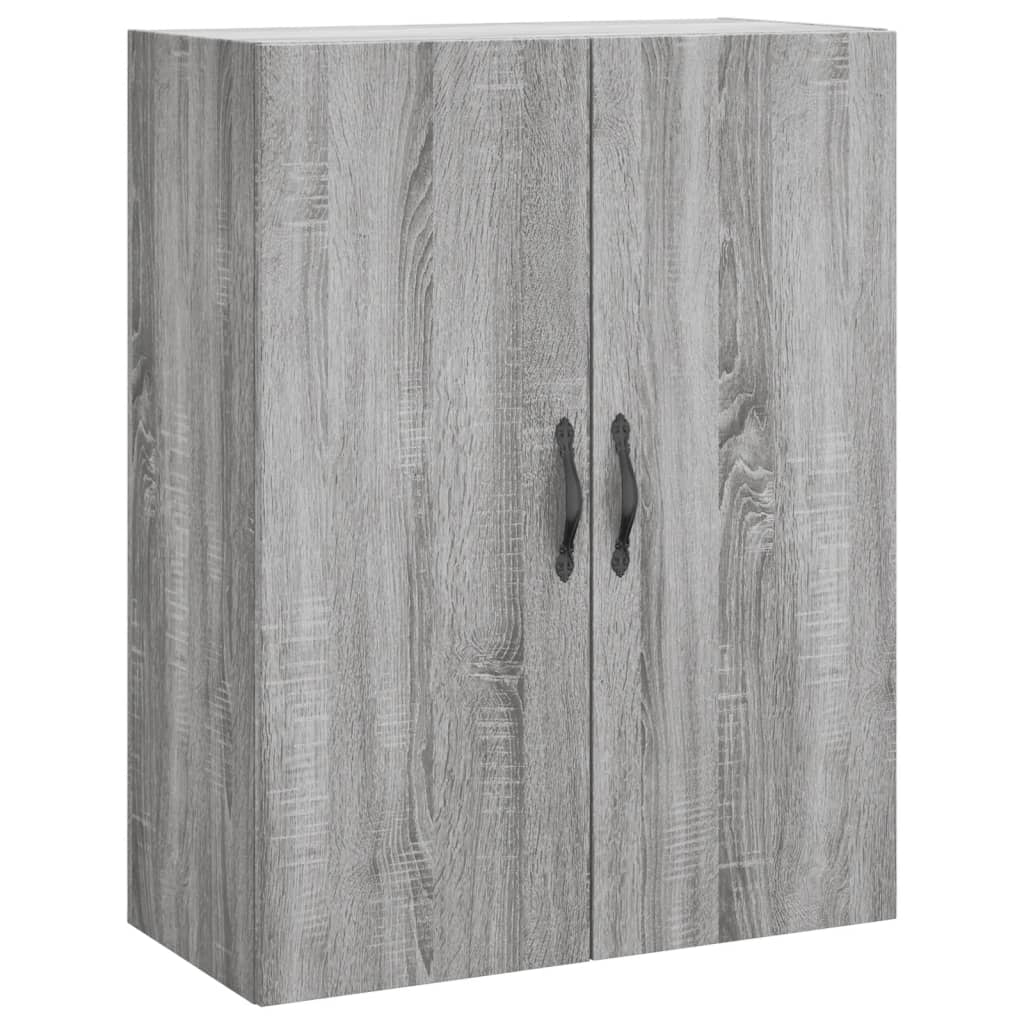 Wandkast 69,5x34x90 cm bewerkt hout eikenkleurig