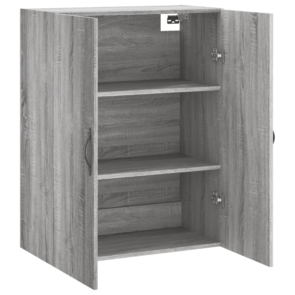 Wandkast 69,5x34x90 cm bewerkt hout sonoma eikenkleurig