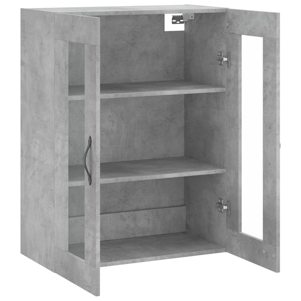 Wandkast 69,5x34x90 cm bewerkt hout eikenkleurig