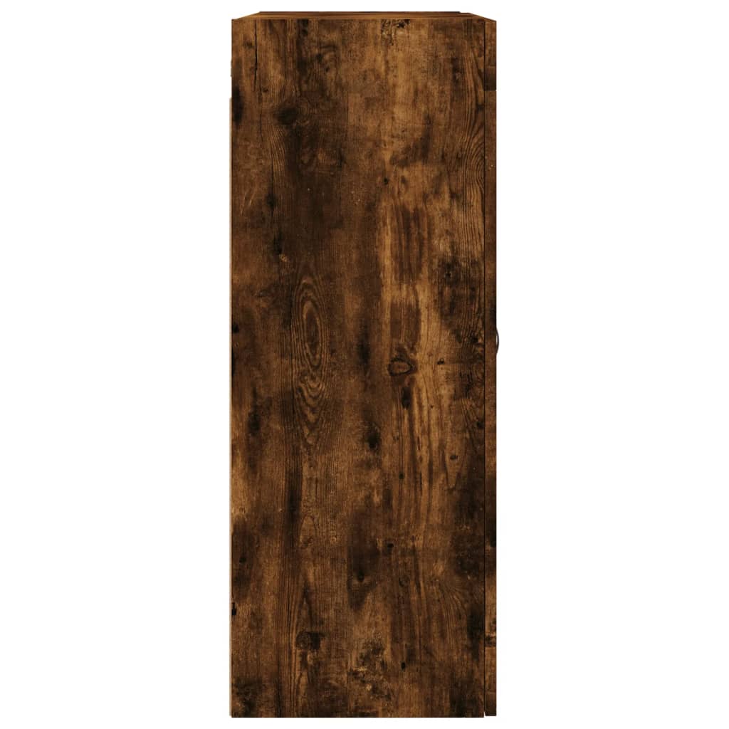 Wandkast 69,5x34x90 cm bewerkt hout eikenkleurig