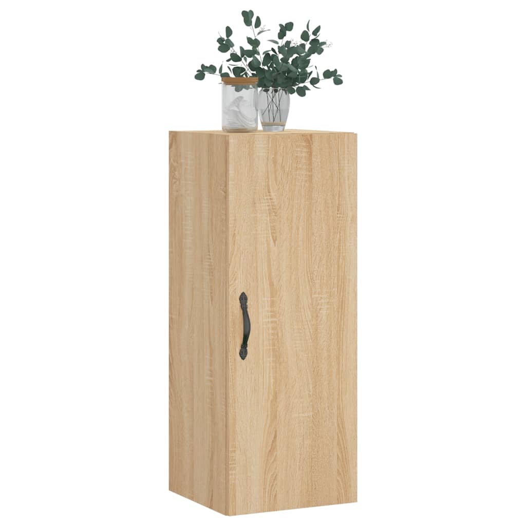 Wandkast 34,5x34x90 cm bewerkt hout