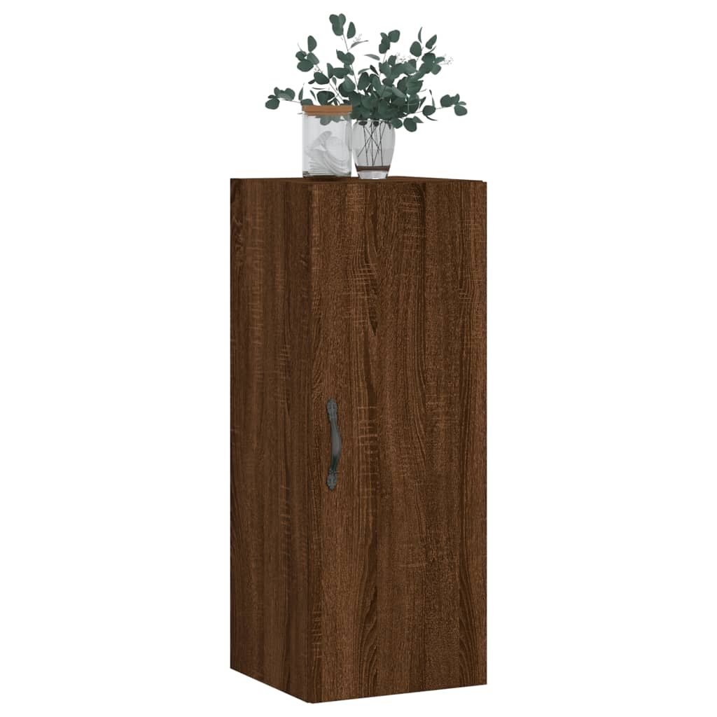 Wandkast 34,5x34x90 cm bewerkt hout