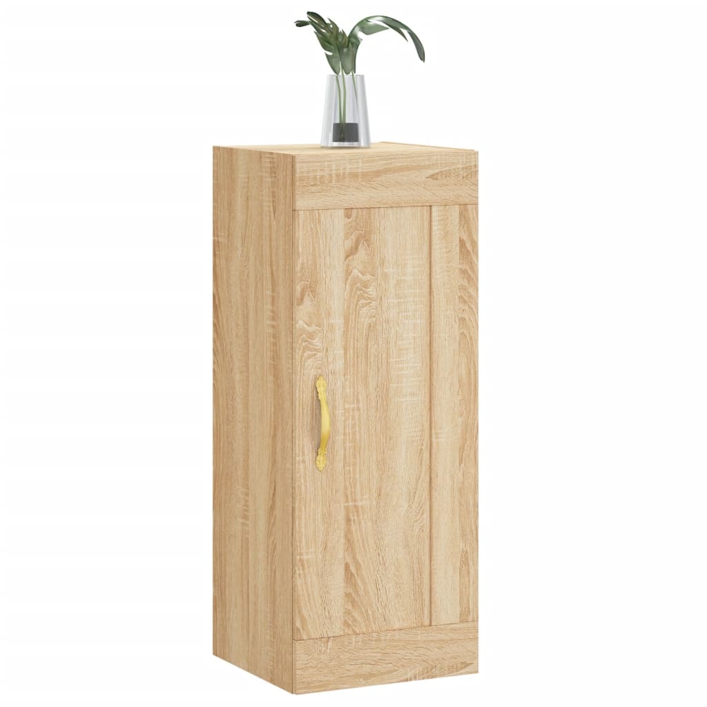 Wandkast 34,5x34x90 cm bewerkt hout