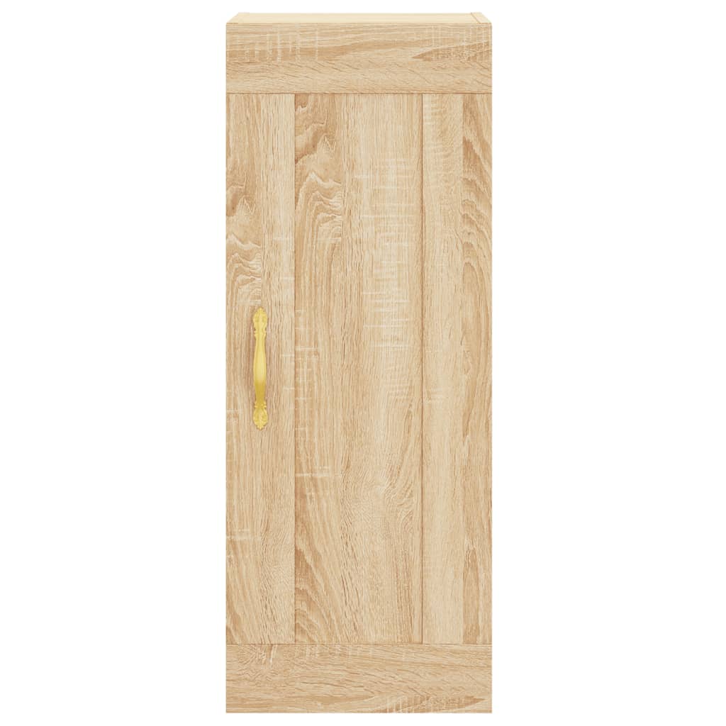 Wandkast 34,5x34x90 cm bewerkt hout