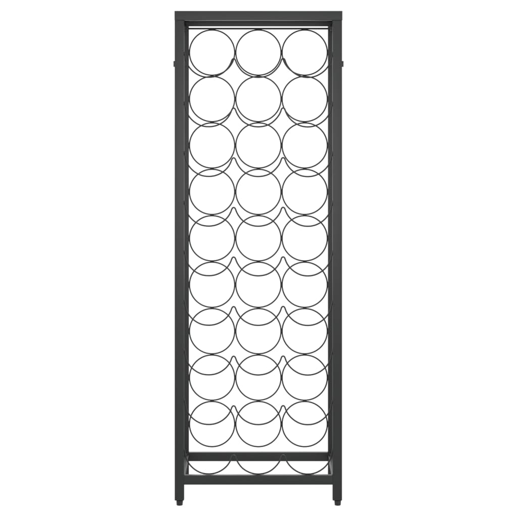 Wijnrek voor 73 flessen 45x36x200 cm smeedijzer zwart