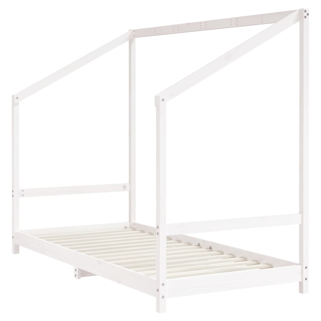 Kinderbedframe 2x(90x190) cm massief grenenhout