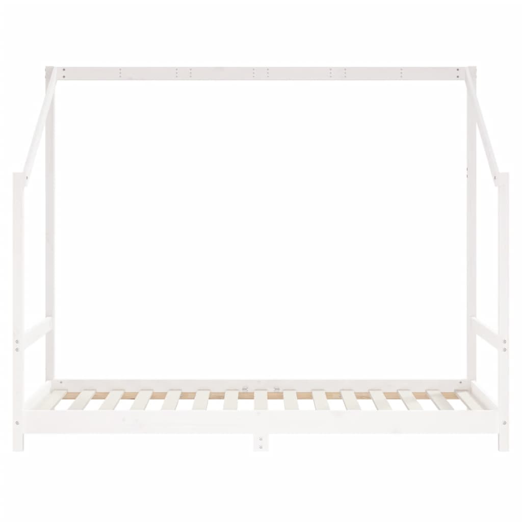 Kinderbedframe 2x(90x190) cm massief grenenhout