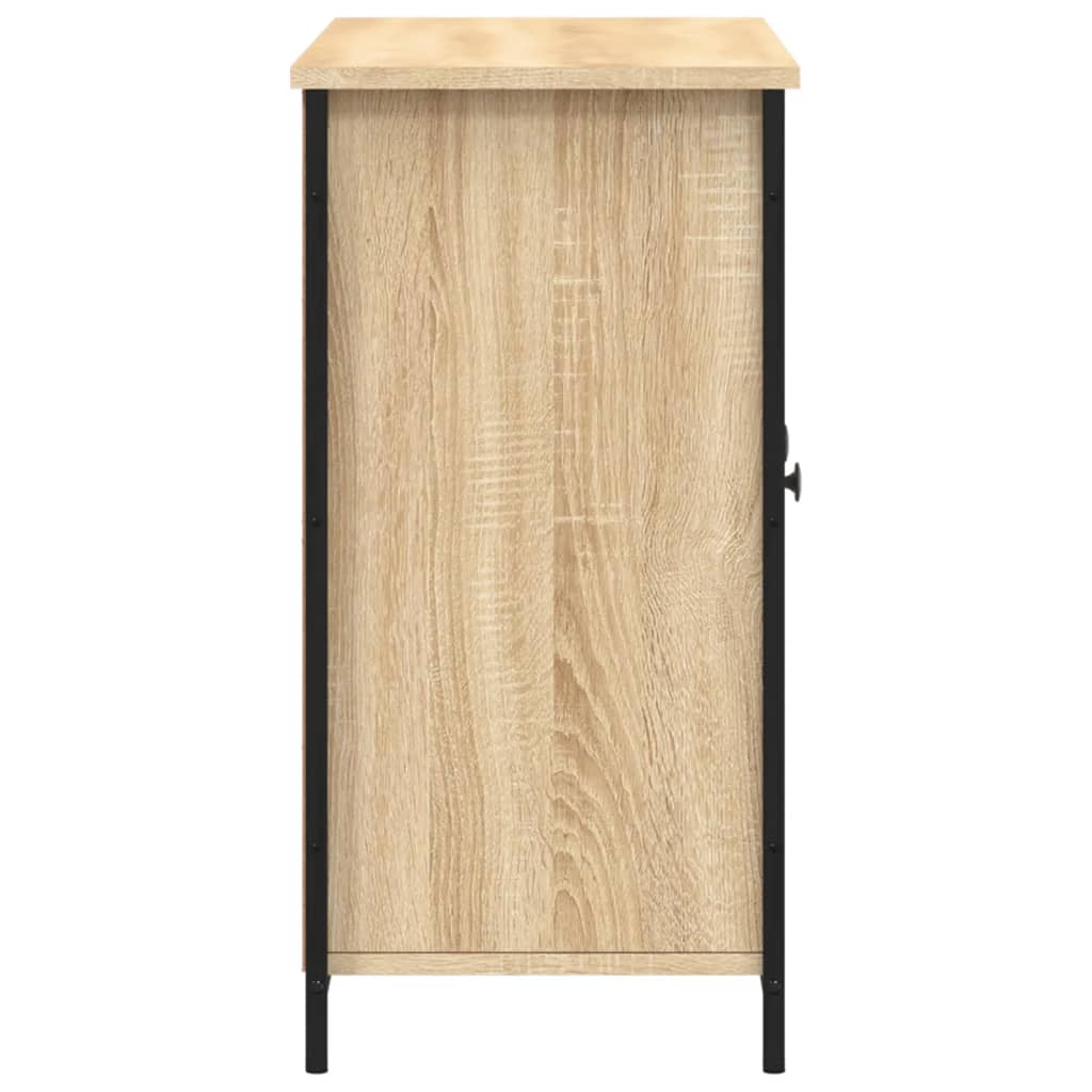 Dressoir 100x35x70 cm bewerkt hout bruin eikenkleur