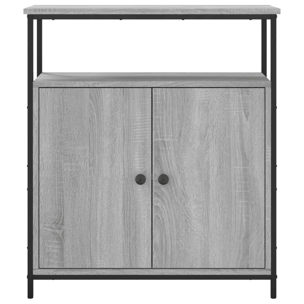 Dressoir 70x30x80 cm bewerkt hout bruin eikenkleur