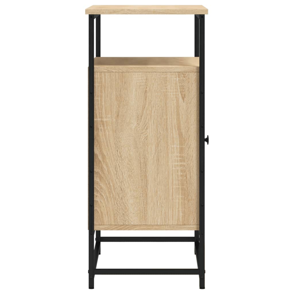 Dressoir 69x35x80 cm bewerkt hout bruin eikenkleur