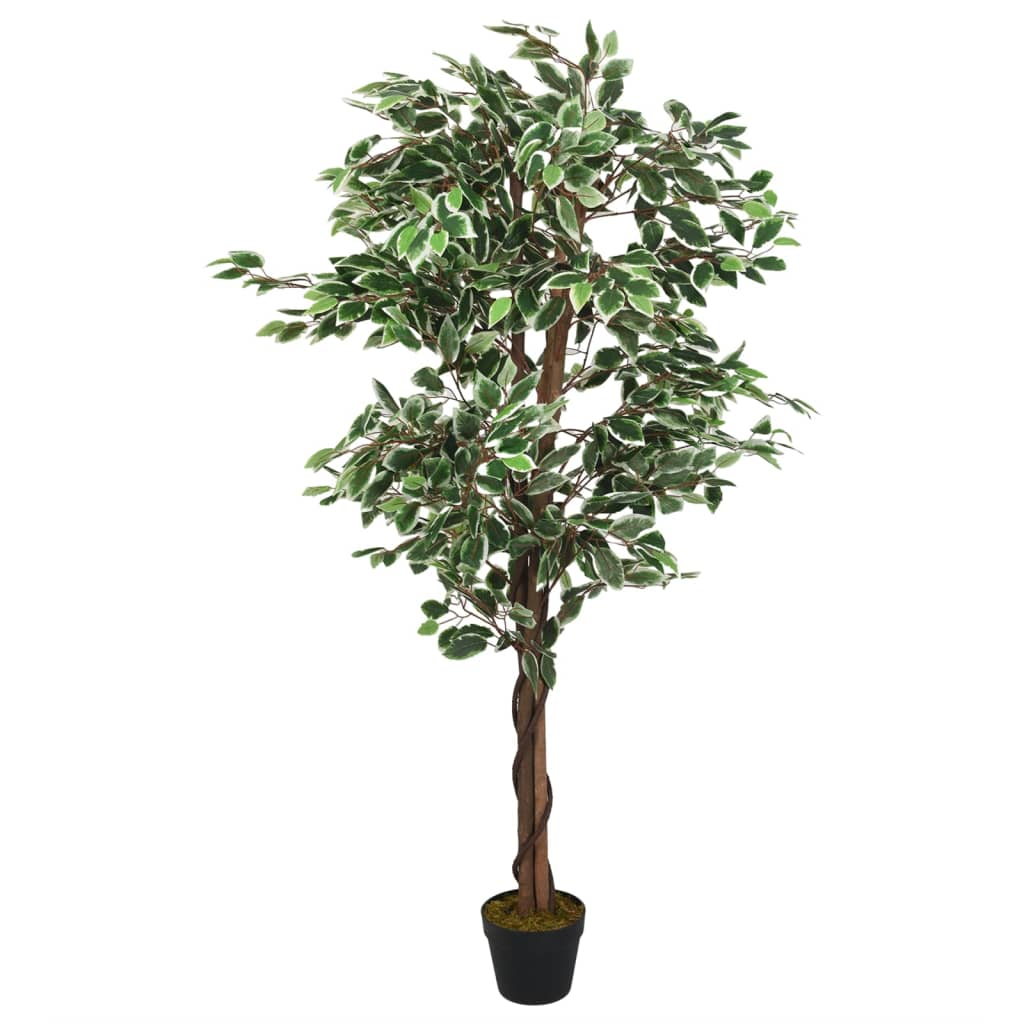 Kunstplant ficus 378 bladeren 80 cm groen