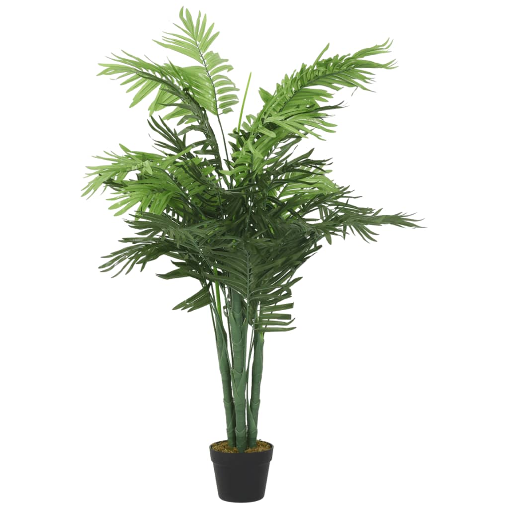 Kunstplant palmboom 28 bladeren 120 cm groen