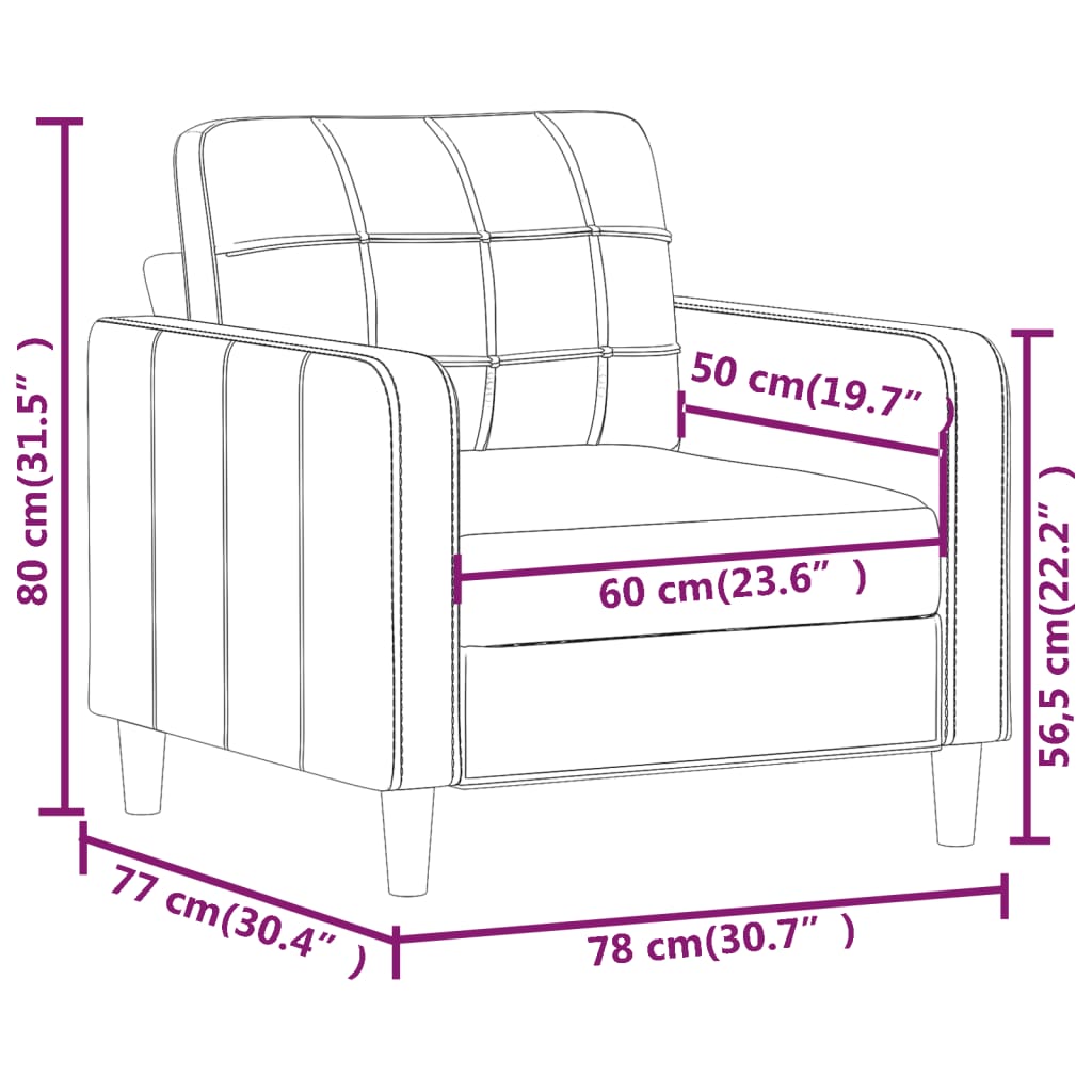 Tweezitsbank 140 cm kunstleer