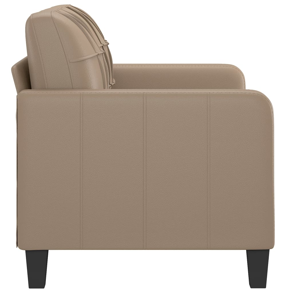 Fauteuil 60 cm kunstleer crèmekleurig