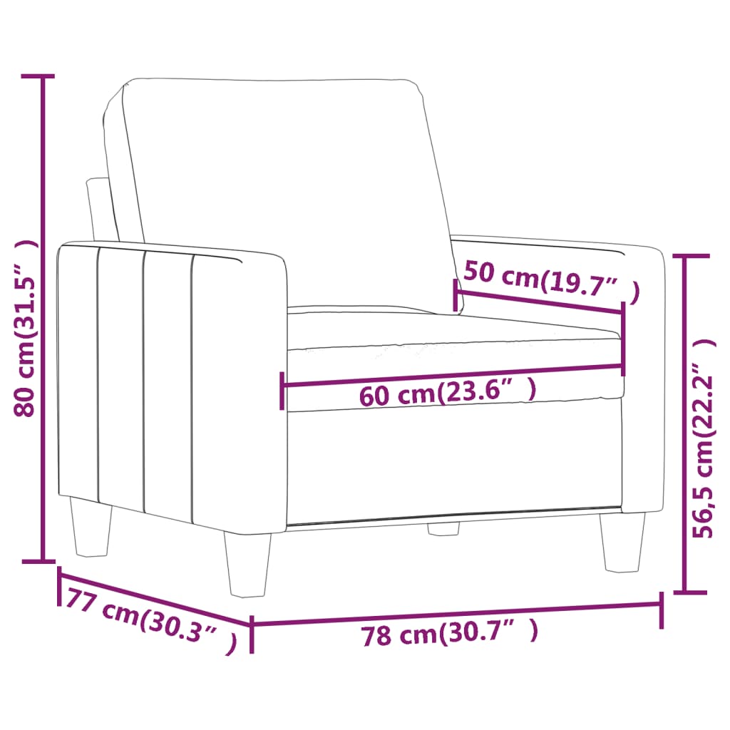 Tweezitsbank 120 cm kunstleer