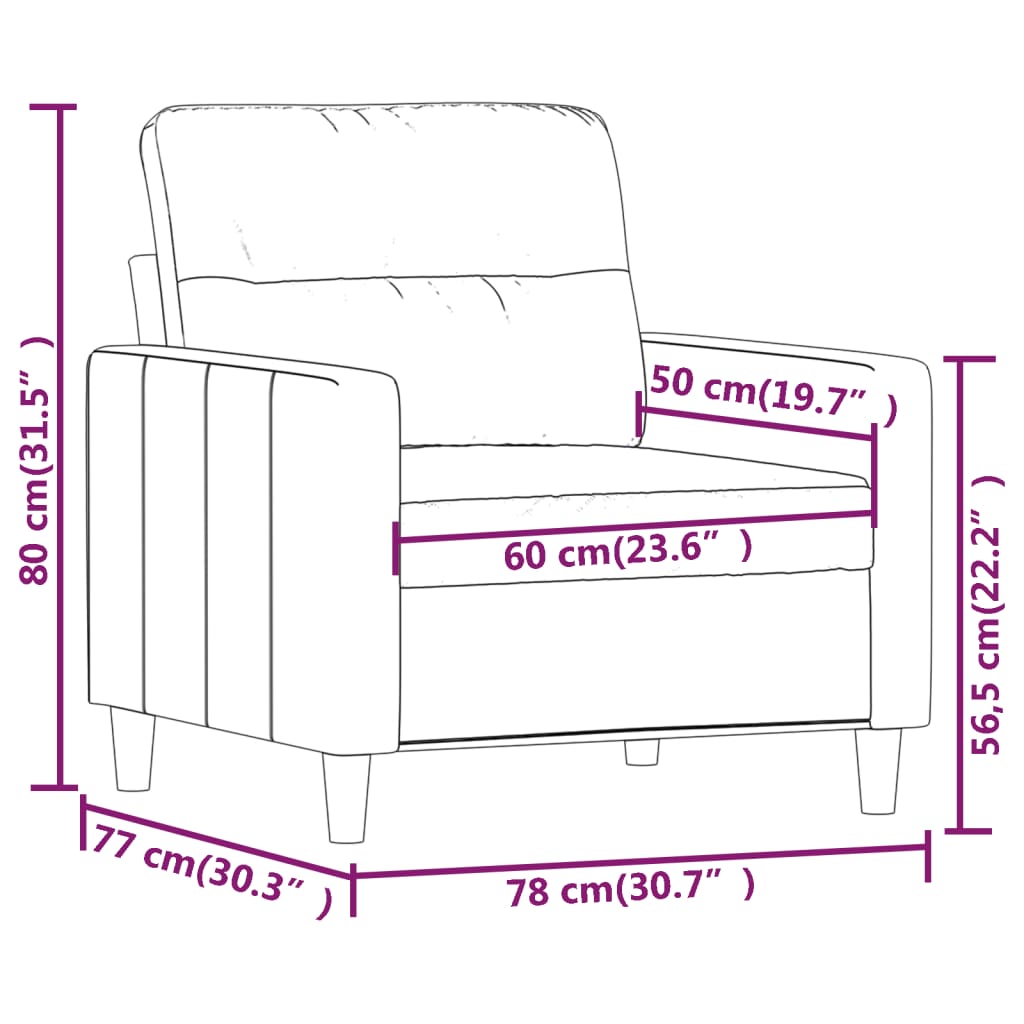 Tweezitsbank 120 cm stof