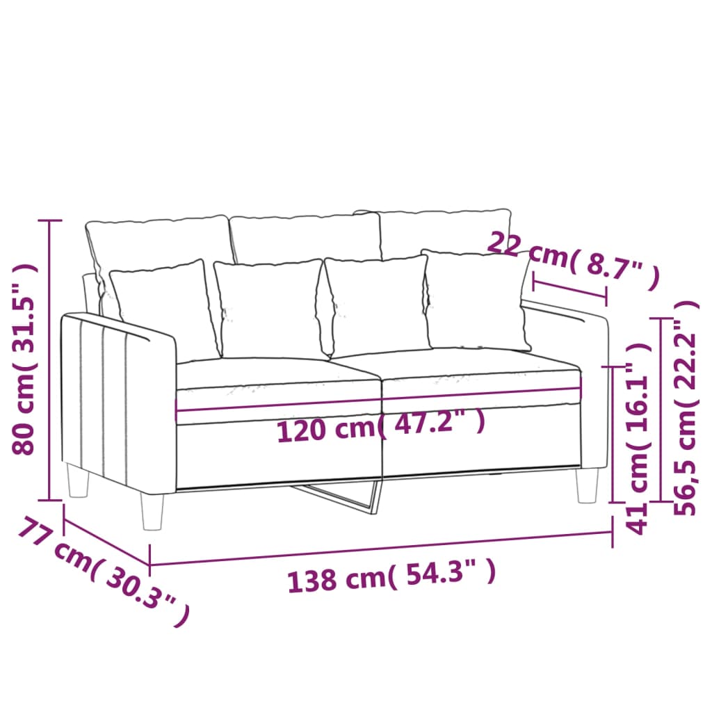 Fauteuil 60 cm fluweel