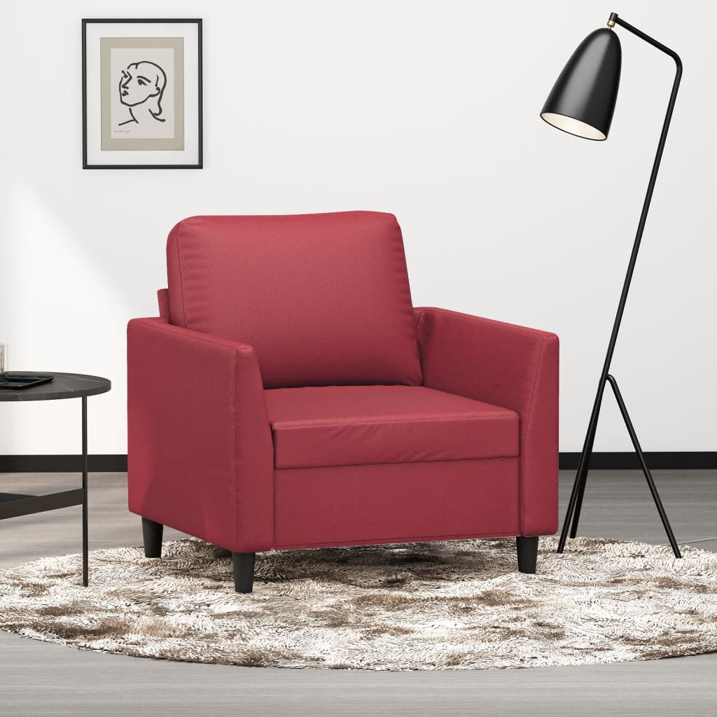 Fauteuil 60 cm kunstleer