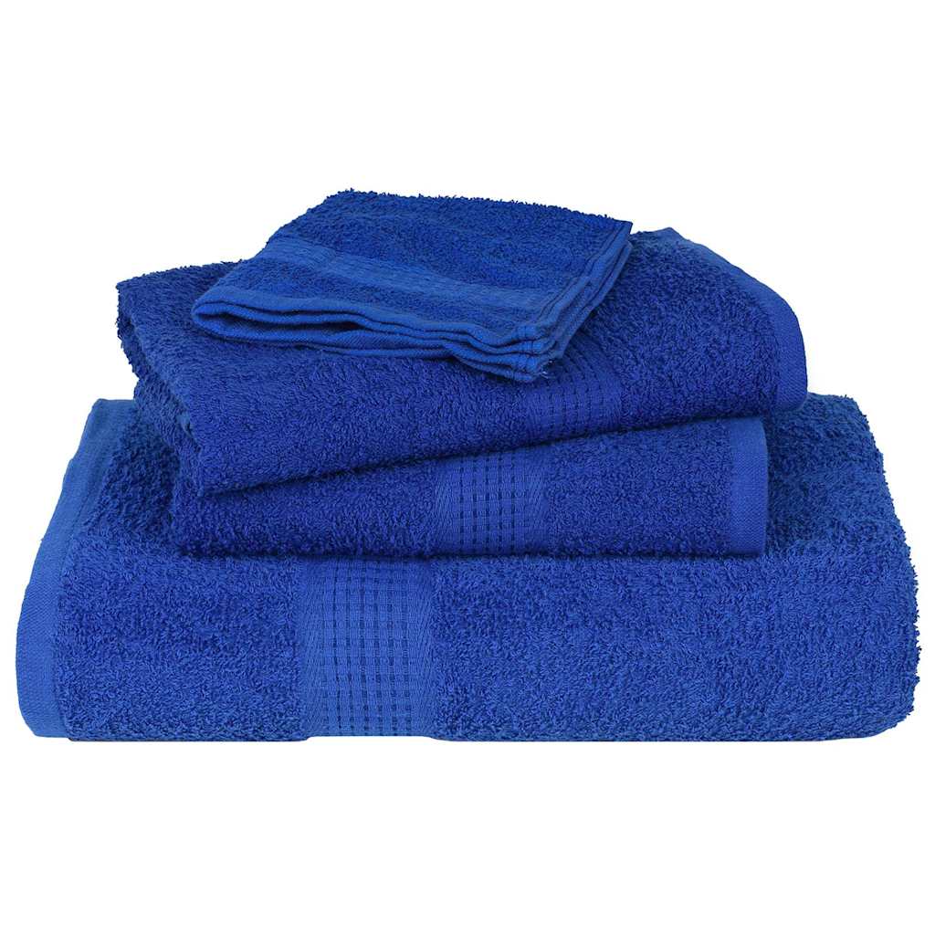 12-delige Handdoekenset 360 g/m² 100% katoen blauw