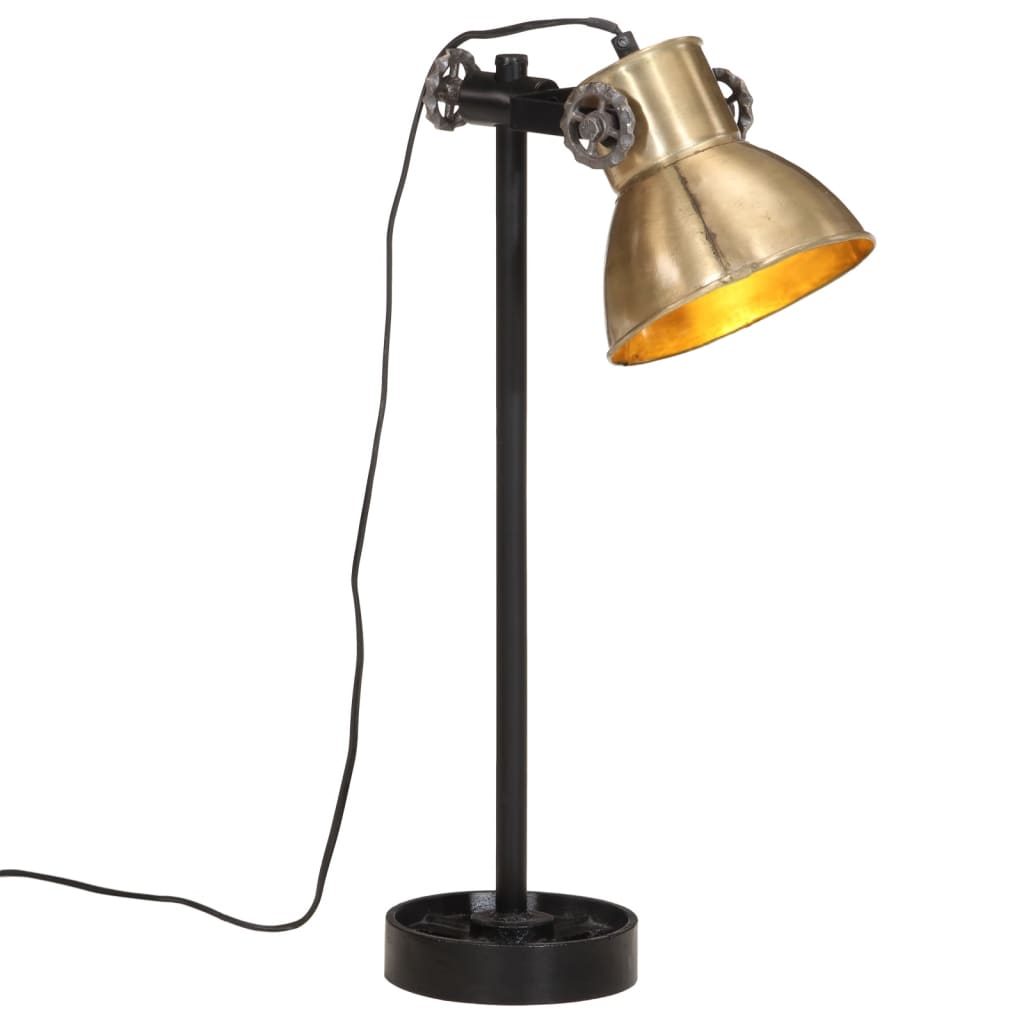 Bureaulamp 25 W E27 15x15x55 cm vintage zilverkleurig