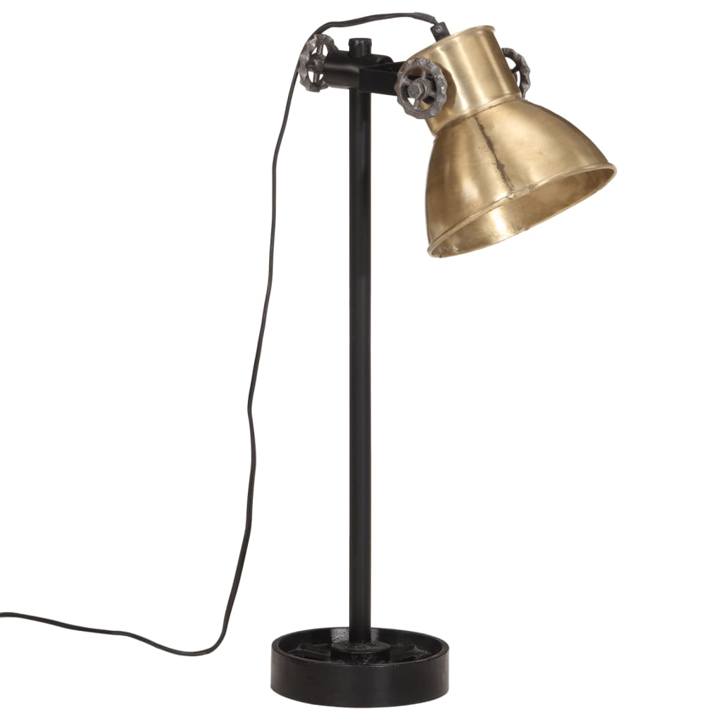 Bureaulamp 25 W E27 15x15x55 cm vintage zilverkleurig