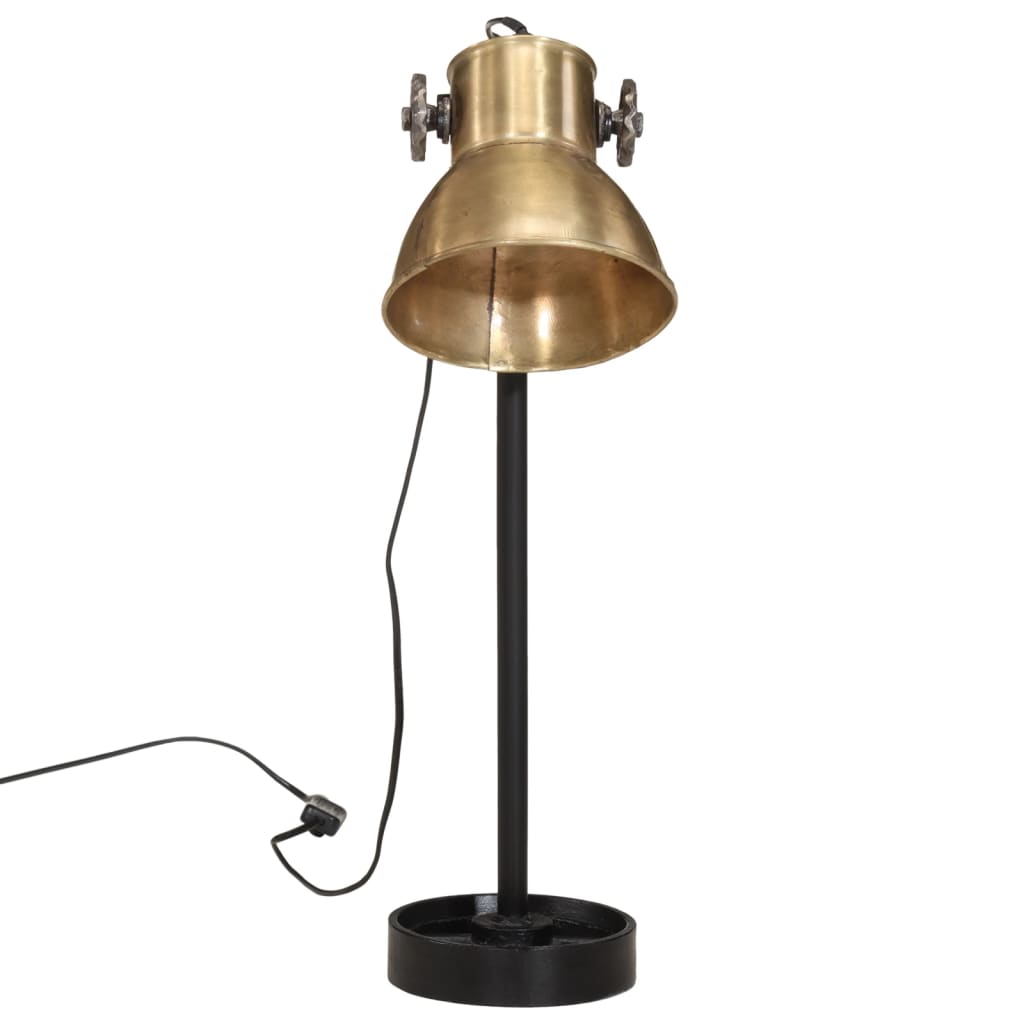 Bureaulamp 25 W E27 15x15x55 cm vintage zilverkleurig