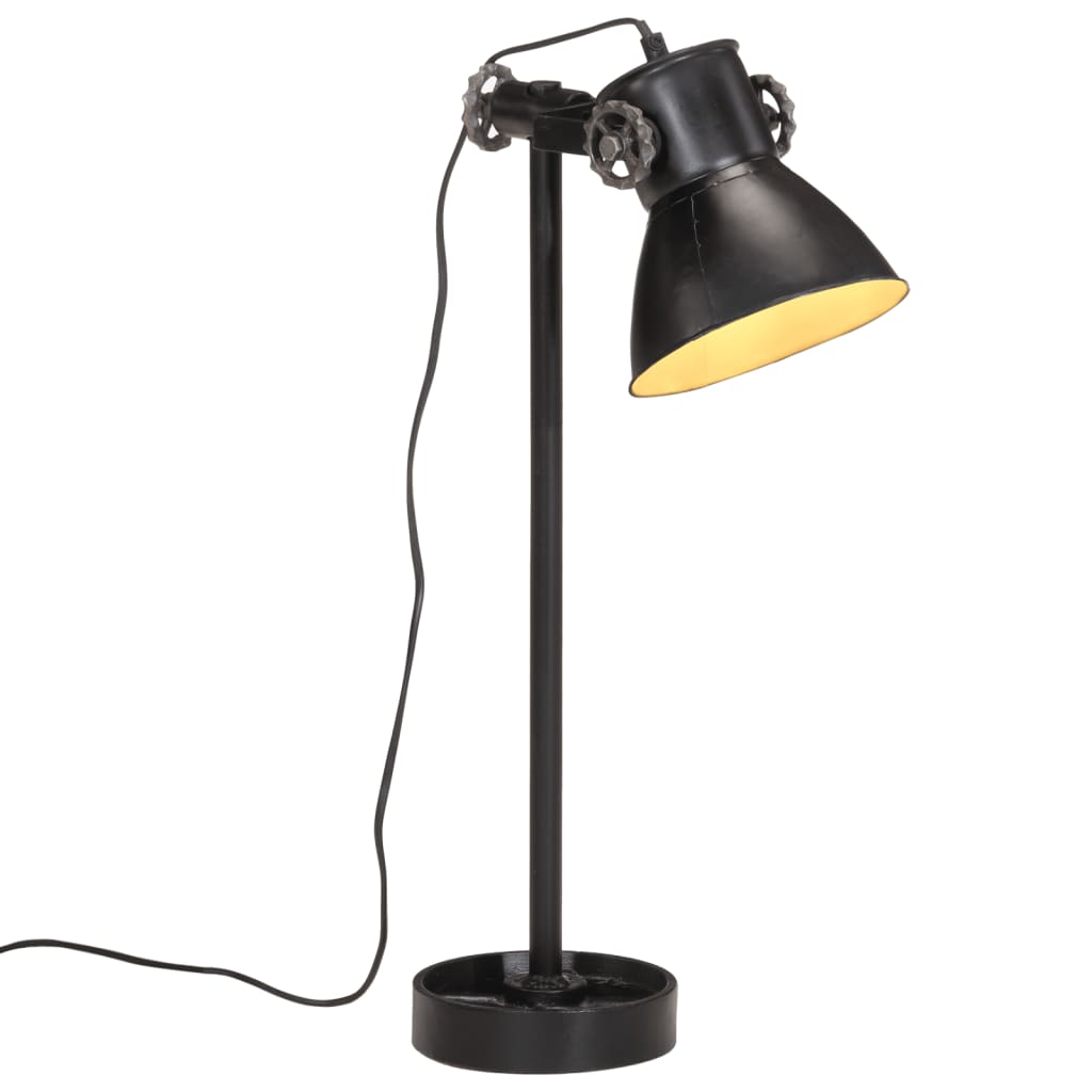 Bureaulamp 25 W E27 15x15x55 cm vintage zilverkleurig