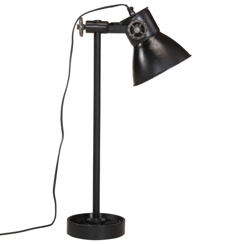 Bureaulamp 25 W E27 15x15x55 cm vintage zilverkleurig