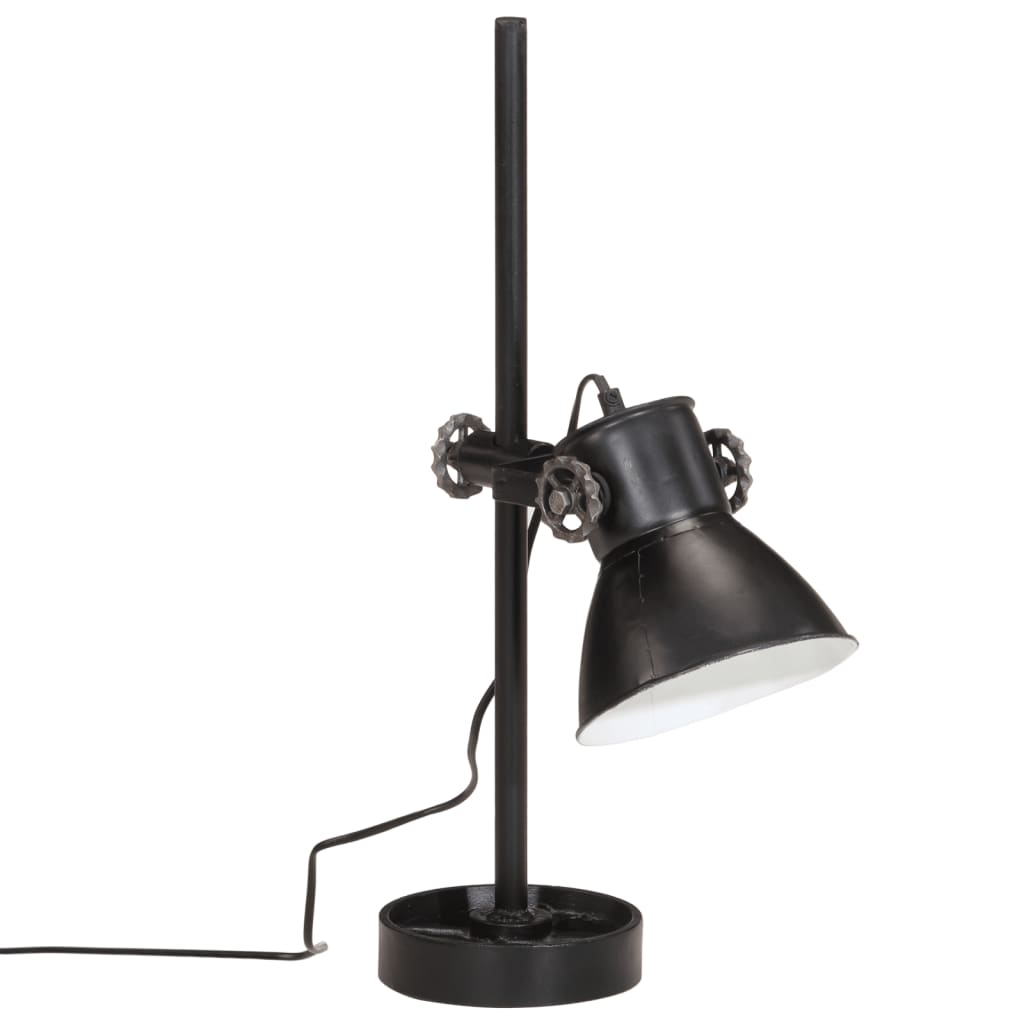 Bureaulamp 25 W E27 15x15x55 cm vintage zilverkleurig