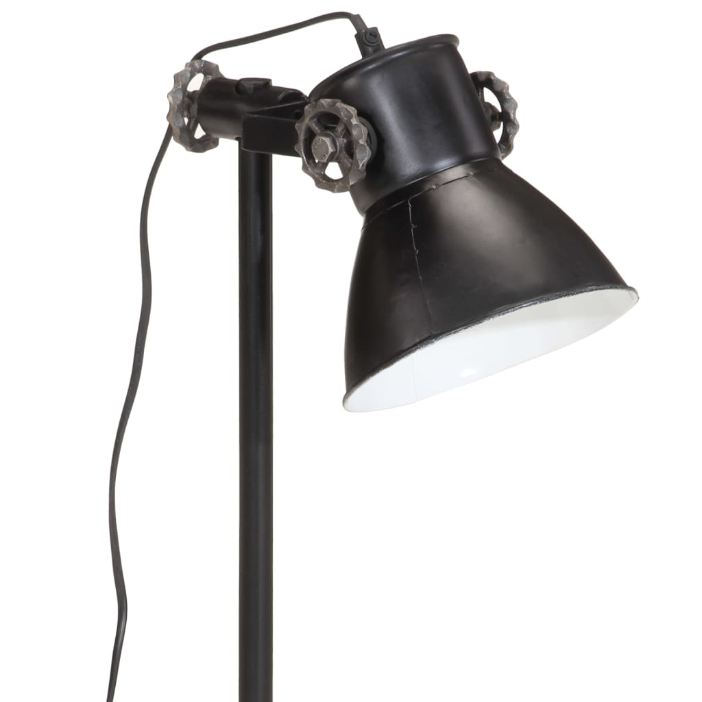 Bureaulamp 25 W E27 15x15x55 cm vintage zilverkleurig