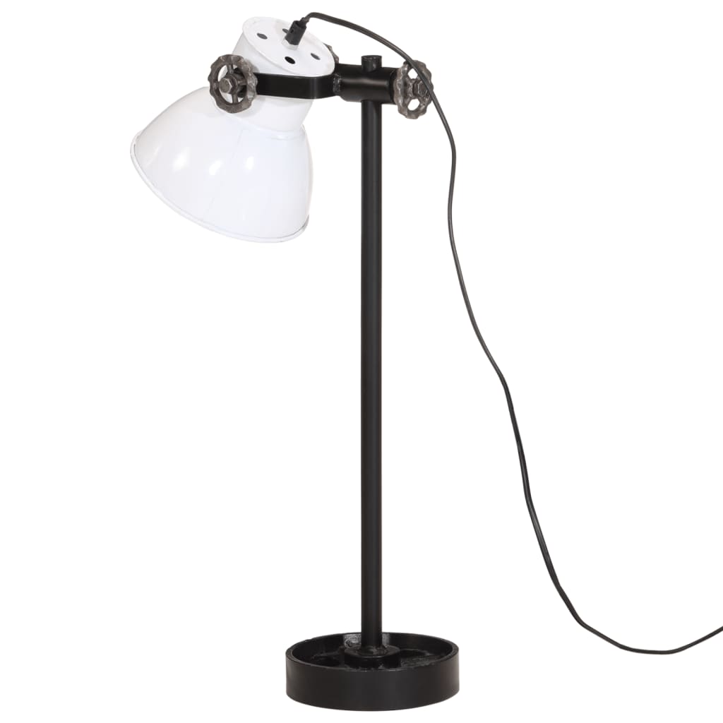 Bureaulamp 25 W E27 15x15x55 cm vintage zilverkleurig