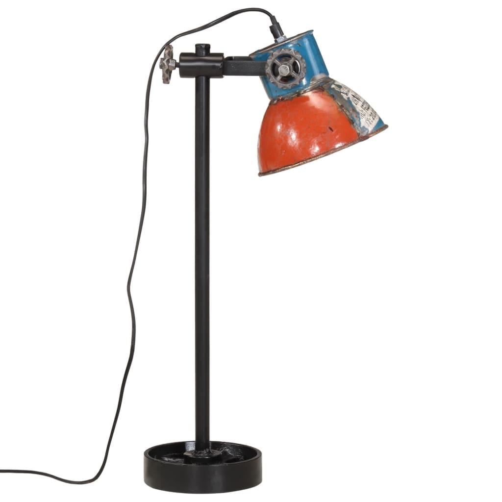 Bureaulamp 25 W E27 15x15x55 cm vintage zilverkleurig