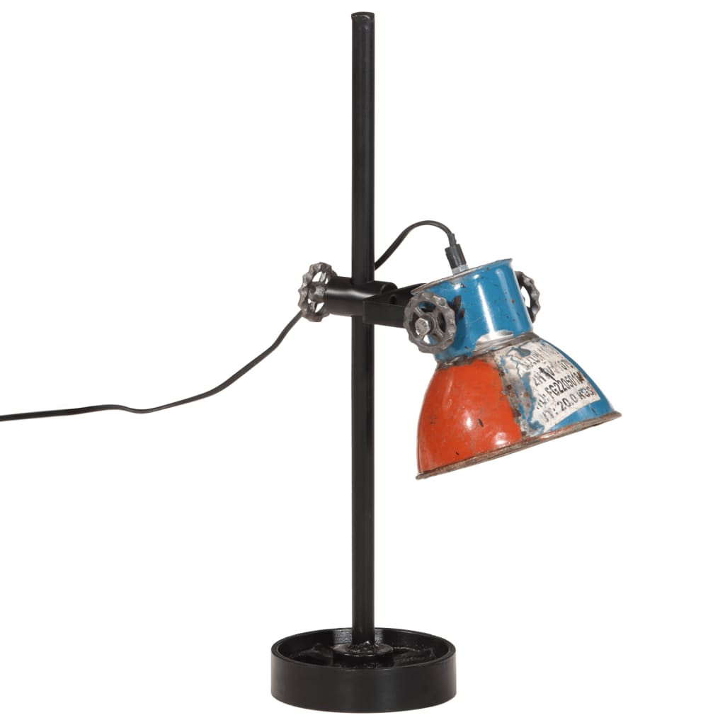 Bureaulamp 25 W E27 15x15x55 cm vintage zilverkleurig